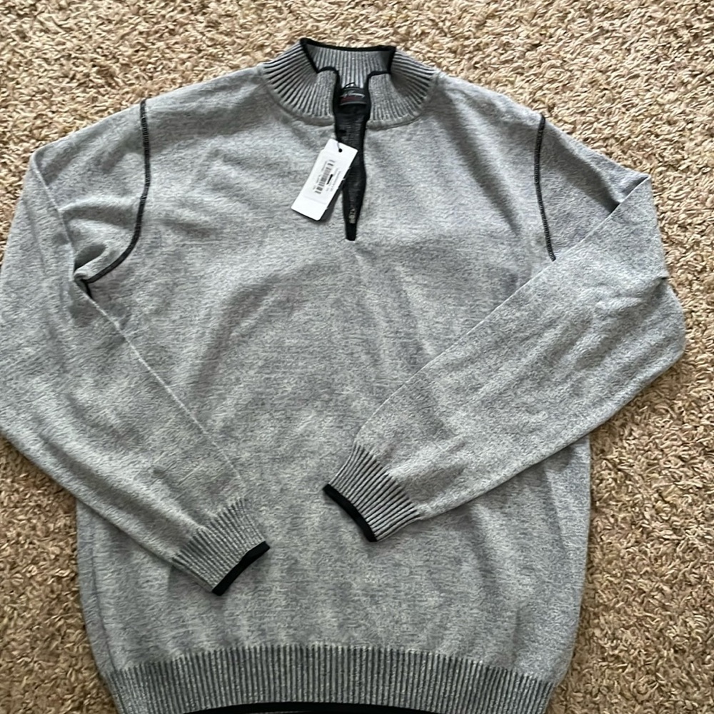 BNWT Merino Blend Half Zip Sweater-XL